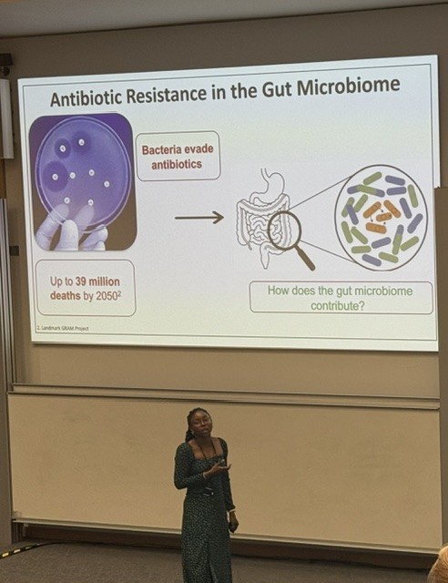 Nneka presenting her work